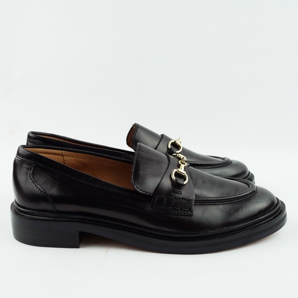 New MADEWELL Size 6.5 The Vernon Bit Hardware Loafer Leather Black $158 NN868 - Picture 9 of 10